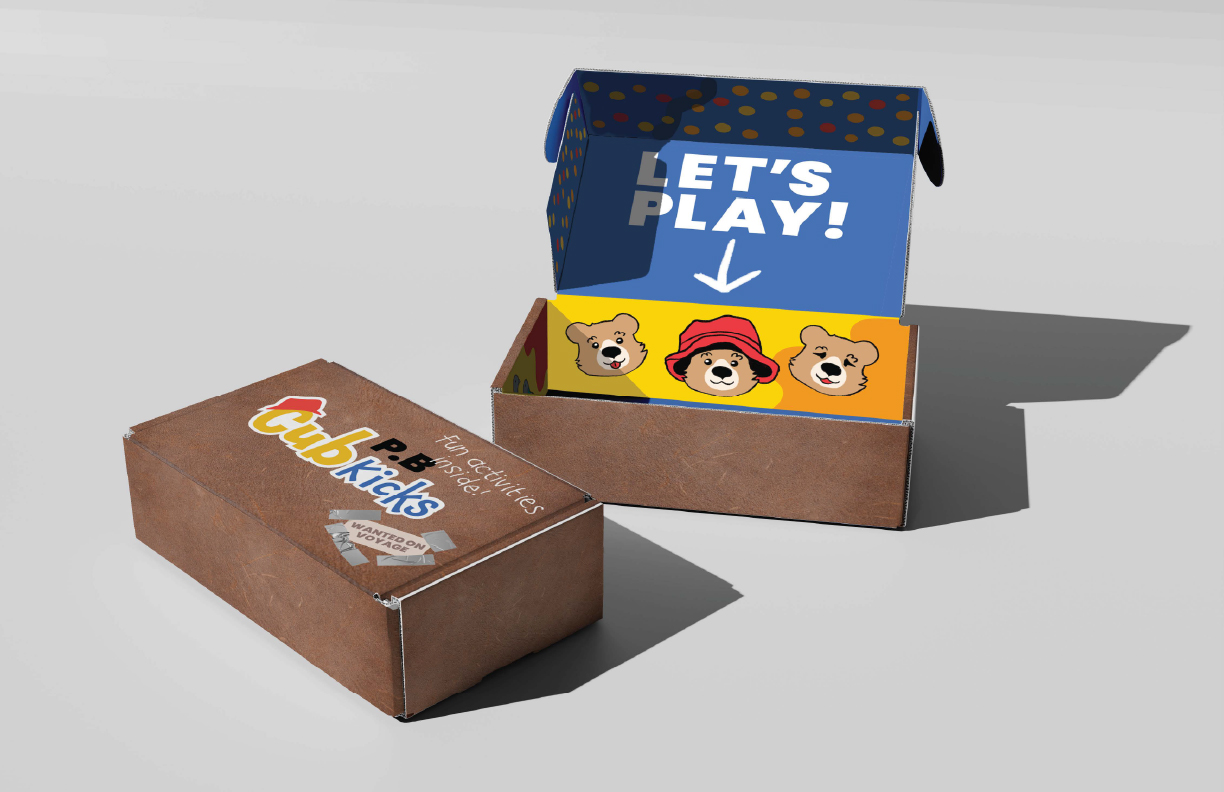Cub Kicks shoe box mockup