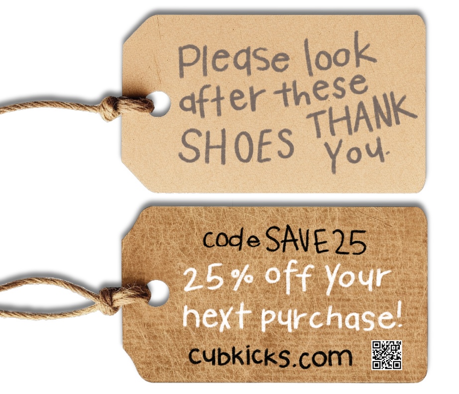 Cub Kicks discount tags