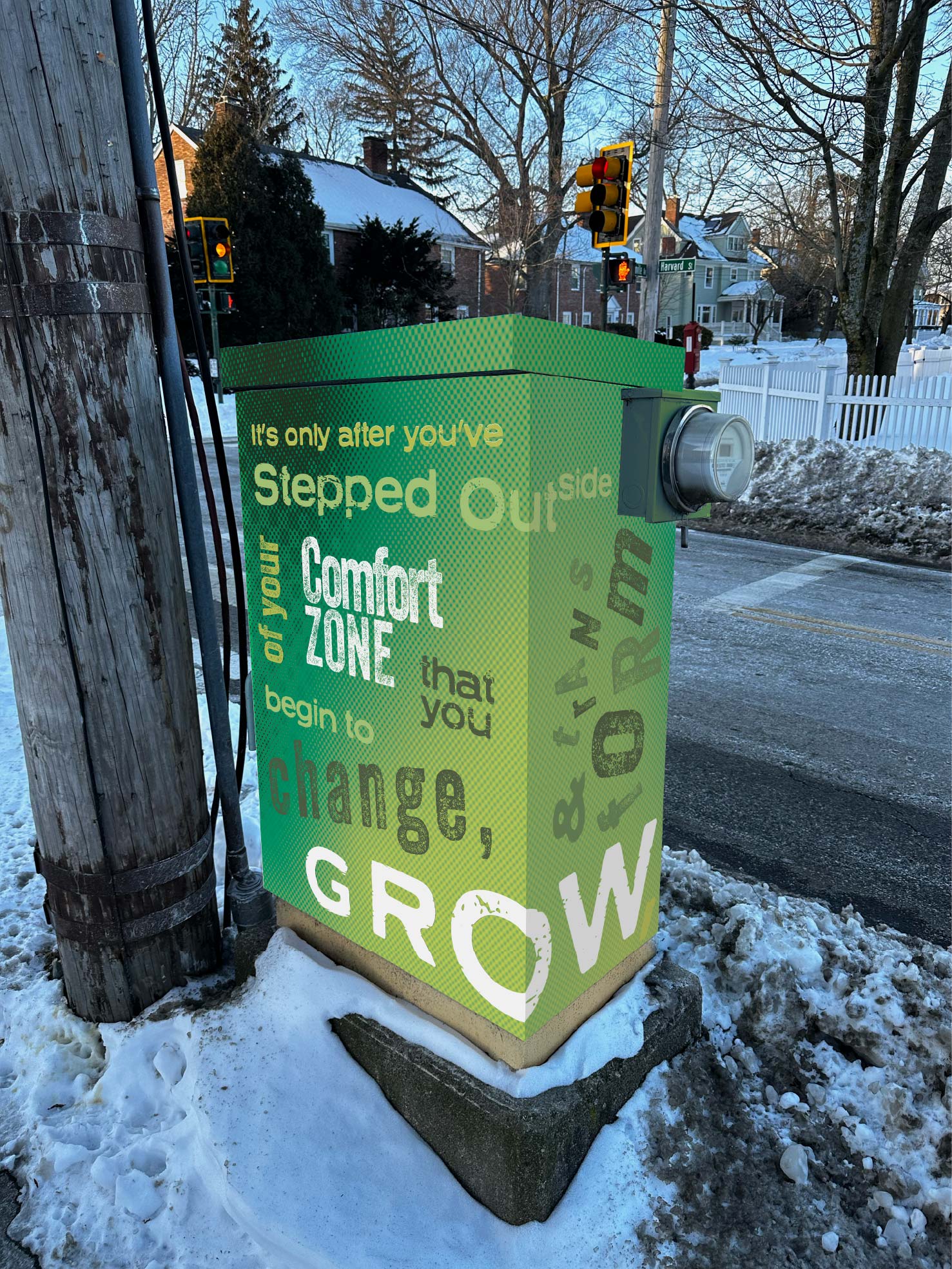 Electrical box front view