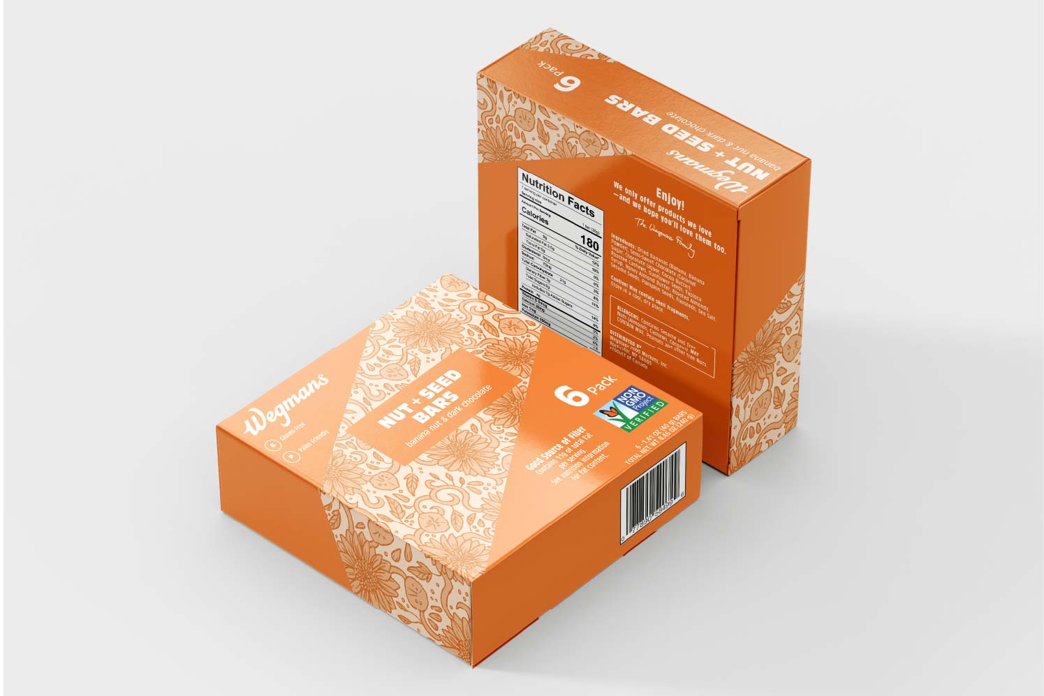 Wegmans Nut and Seed Bars packaging