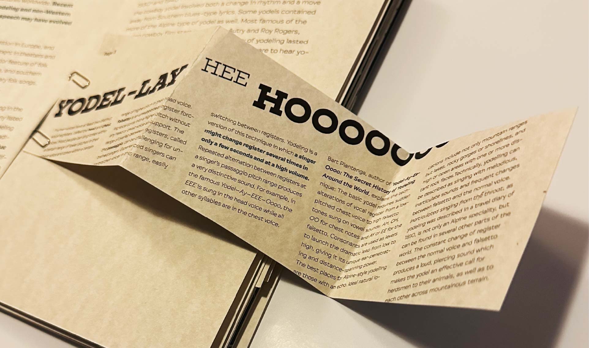 Long page spread