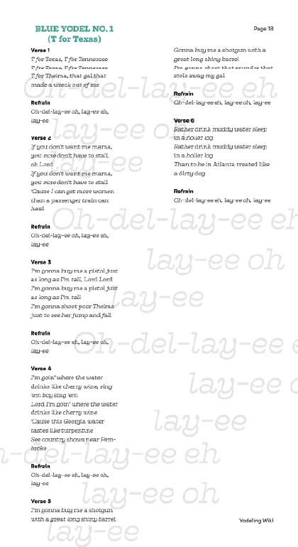Yodel echo lyrics
