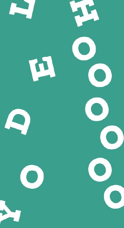 Yodel-ooooh typography